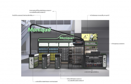 ออกแบบ ผลิต และติดตั้งร้าน : ร้าน Monique Shop เดอะมอลล์ท่าพระ กทม.